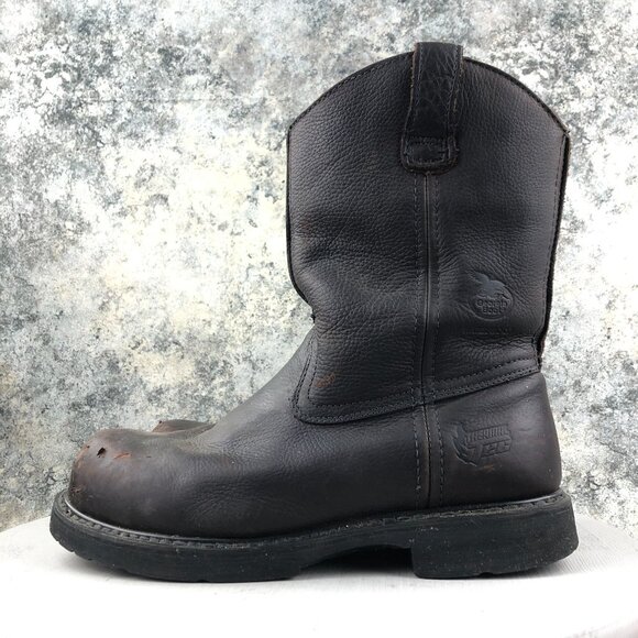 Georgia Boot Men\'s Size 10.5M Thermal-Tec Brown Steel Toe Wellington Work Boots main image 8